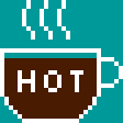 hot coffee logo